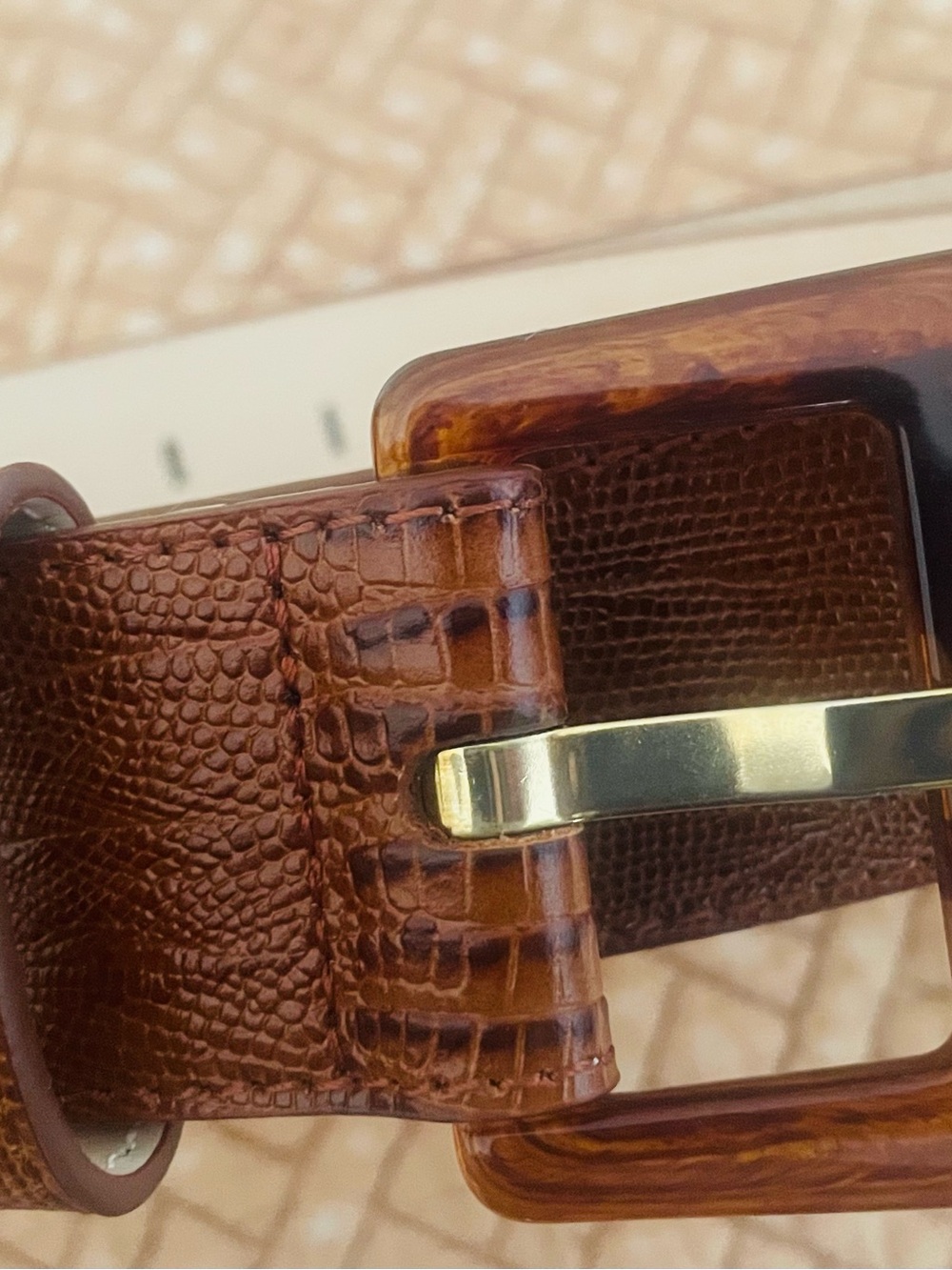 J McLAUGHLIN Brown Leather Belt XL New
